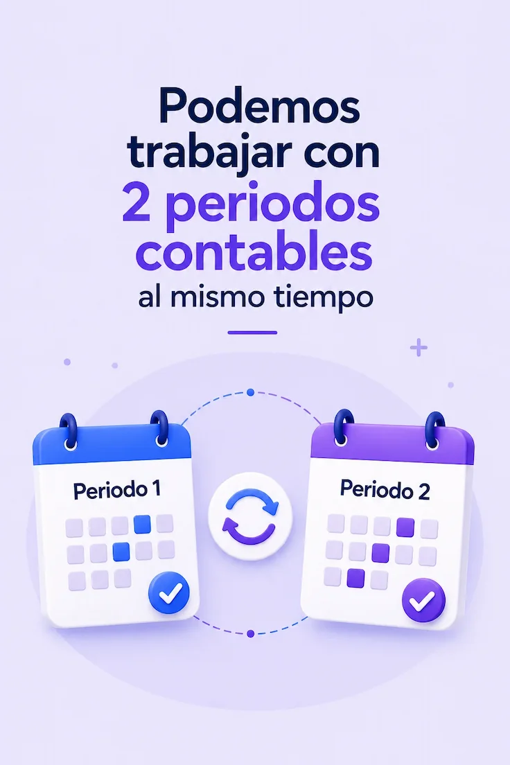 Podemos trabajar con 2 periodos contables al mismo tiempo